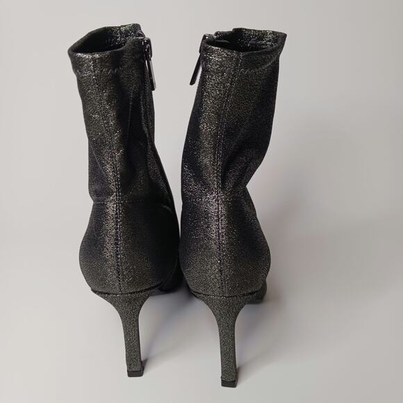 Marc Fisher Kellen Heeled Bootie, Pewter Glitter, Size  8M - Picture 6 of 10